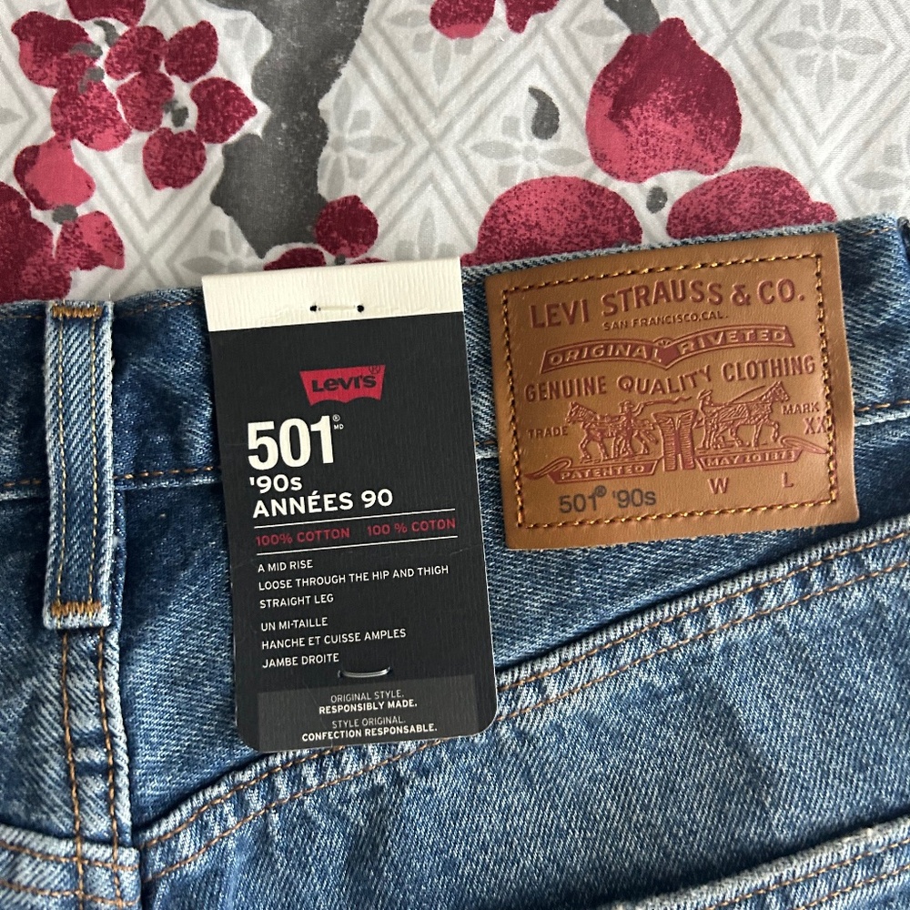 Levi 501 90s  Selvage Jeans NWT